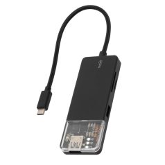   Home USBHUB6 dokkoló állomás, 4K HDMI, egér, billentyűzet, TF/microSD, SD, USB tároló, merevlemez, ~100 W PD, plug & play, LED visszajelzés