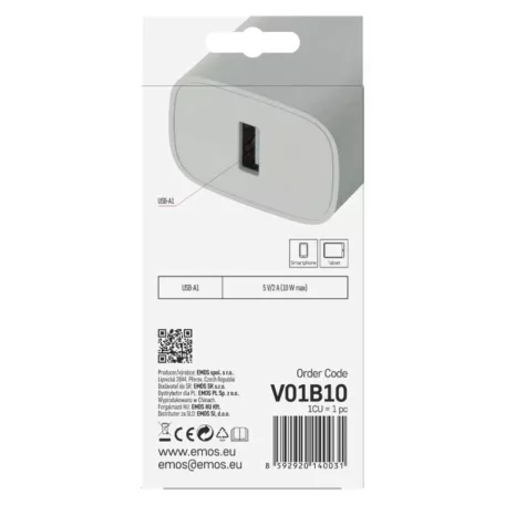 EMOS Univerzális USB töltő BASIC 10 W max.