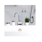 BEWELLO Fali Csatlakozós, Vízmelegítő Csaptelep, LCD Kijelzővel , Ezüst oldalfalra szerelhető csaptelep átfolyós 3000w oldalfali átfolyós vízmelegítő hátsó kiállású