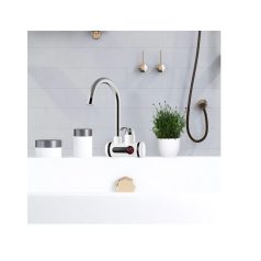   BEWELLO Fali Csatlakozós, Vízmelegítő Csaptelep, LCD Kijelzővel , Ezüst oldalfalra szerelhető csaptelep átfolyós 3000w oldalfali átfolyós vízmelegítő hátsó kiállású