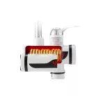 BEWELLO Fali Csatlakozós, Vízmelegítő Csaptelep, LCD Kijelzővel , Ezüst oldalfalra szerelhető csaptelep átfolyós 3000w oldalfali átfolyós vízmelegítő hátsó kiállású