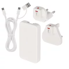 USB hálózati adapter GaN PD 65W, AC + kábel