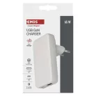 USB hálózati adapter GaN PD 65W, AC + kábel