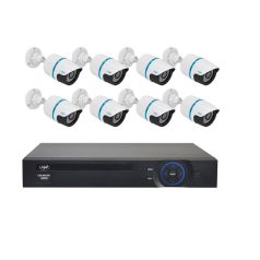   Pro Vision CCTV FULL HD komplett 8 kamerás megfigyelő rendszer Onvif AHD max 1,0MP-s kamera felbontás 8 db Kamerás Rendszer szett nvr  szett 1080p Online éjjellátó térfigyelő kamera rendszer 8-kamerás