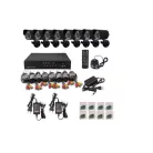 Pro Vision CCTV FULL HD komplett 8 kamerás megfigyelő rendszer Onvif AHD max 1,0MP-s kamera felbontás 8 db Kamerás Rendszer szett nvr  szett 1080p Online éjjellátó térfigyelő kamera rendszer 8-kamerás