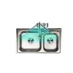   BEWELLO  alsó Csatlakozós, Vízmelegítő Csaptelep, LCD Kijelzővel , Ezüst mosogató csaptelep átfolyós 3000w alsó csatlakozó átfolyós vízmelegítő