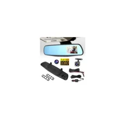   CARGUARD Visszapillantó tükörbe épített tolatókamera 2 kamerás menrögzítő és Tolatókamera FULL HD 1280x720 Autós visszapillantó tükörbe épített esemény rögzítő kamera