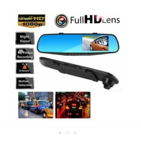 CARGUARD Visszapillantó tükörbe épített tolatókamera 2 kamerás menrögzítő és Tolatókamera FULL HD 1280x720 Autós visszapillantó tükörbe épített esemény rögzítő kamera