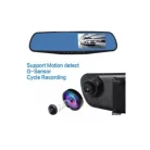 CARGUARD Visszapillantó tükörbe épített tolatókamera 2 kamerás menrögzítő és Tolatókamera FULL HD 1280x720 Autós visszapillantó tükörbe épített esemény rögzítő kamera