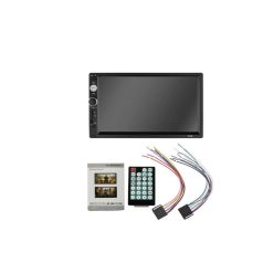   CARLINE 2DIN autórádió multimédiás Fejegység, 2xDIN, 7 LCD, RDS, BT, " tükrözés funkció multimédia lejátszó távirányító, fix 7,0"-os érintőképernyős LCD