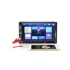   CARLINE 2DIN autórádió multimédiás Fejegység tolatókamerával , 2xDIN, 7 LCD, RDS, BT, " tükrözés funkció multimédia lejátszó távirányító, fix 7,0"-os érintőképernyős LCD