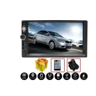 CARLINE 2DIN autórádió multimédiás Fejegység tolatókamerával , 2xDIN, 7 LCD, RDS, BT, " tükrözés funkció multimédia lejátszó távirányító, fix 7,0"-os érintőképernyős LCD