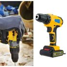 Flinke akkus fúró, csavarozó 20V (FK-8012) 2db akkumulátorral és töltővel kofferban fk8005 új kód