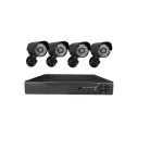 Pro vison CCTV megfigyelő rendszer, 4 kamerás szett vevőegységgel Online megfigyelőközpont 4 kamerával