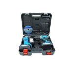 Flinke Superior Quality 24v Flinke akkus fúró és sarokcsiszoló flex szett FK-8015 TWIN PACK akkus sarokcsiszoló és Profi akkus fúrógép és akkus flex ajándék kofferban 2 db gép 24V