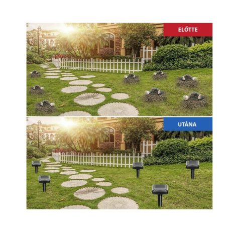 GLO HOME VKS 05 DUO Napelemes Szolár vakondriasztó karó (hatótávolság 2 x 700 m2), 2 db / csomag var8614duo