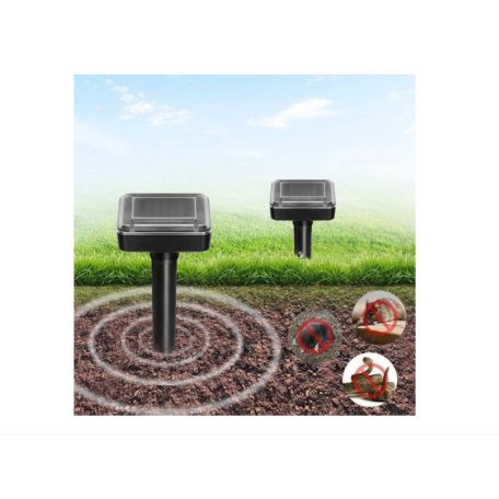 GLO HOME VKS 05 DUO Napelemes Szolár vakondriasztó karó (hatótávolság 2 x 700 m2), 2 db / csomag var8614duo