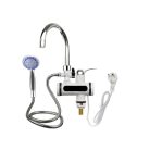 BEWELLO Alsó Csatlakozós, Vízmelegítő Zuhanyfejes Csaptelep, LCD Kijelzővel , fürdőszobai kádra szerelhető csaptelep átfolyós alsó csatlakozó átfolyós vízmelegítő 3000w