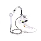 BEWELLO Alsó Csatlakozós, Vízmelegítő Zuhanyfejes Csaptelep, LCD Kijelzővel , fürdőszobai kádra szerelhető csaptelep átfolyós alsó csatlakozó átfolyós vízmelegítő 3000w