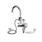 BEWELLO Alsó Csatlakozós, Vízmelegítő Zuhanyfejes Csaptelep, LCD Kijelzővel , fürdőszobai kádra szerelhető csaptelep átfolyós alsó csatlakozó átfolyós vízmelegítő 3000w