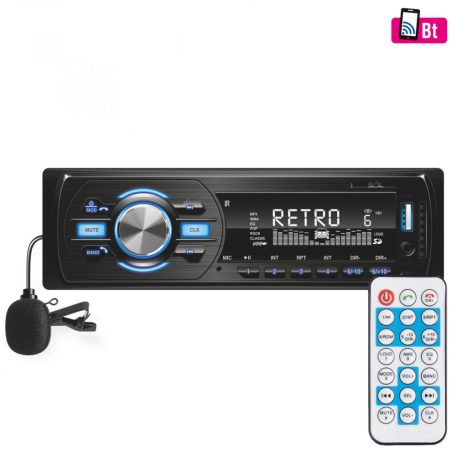 SAL VB 4000 Bluetooth autóhifi fejegység, AUX, USB, SD, AUTÓRÁDIÓ és MP3 lejátszó, BT-FM RDS-USB-SD-AUX kihangosító