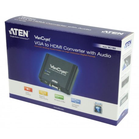 HDMI Átalakító VGA Aljzat - HDMI Kimenet