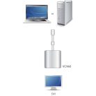 Mini DisplayPort Kábel Mini DisplayPort Dugó - DVI-I 24+5p Aljzat 0.15 m Fehér