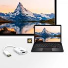 DisplayPort Kábel DisplayPort Dugó - HDMI Aljzat 0.15 m Fehér