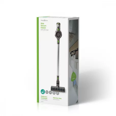 Nyeles Porszívó | 120 W | 22.2 VAC | Motoros Puha Kefe Beépített Világítással | 8500 Pa | HEPA levegő szűrő | Szürke / Zöld