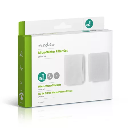 Univerzális porszívó Filter Set | Mikró szűrő | Motor szűrő | Vágható | Altalánosan alkalmazható | Csere a következőre: Univerzális