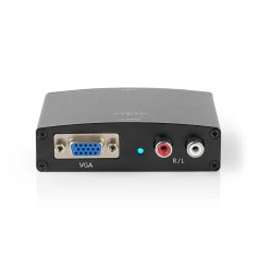  HDMI ™ Converter | HDMI™ Bemenet | VGA Female / 2x RCA Aljzat | 1 irányú | 1280x768 | 1.65 Gbps | Alumínium | Antracit