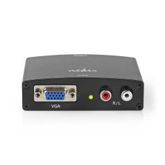   HDMI ™ Converter | VGA Female / 2x RCA Aljzat | HDMI™ Kimenet | 1 irányú | 1080p | 1.65 Gbps | Alumínium | Antracit