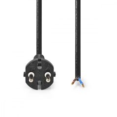   Porszívó tápkábel | 7.00 m | F típus (CEE 7/7) | 250 V AC | 16 A | Fekete | PVC