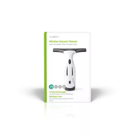 Vezeték Nélküli Ablakporszívó | 20 W | Piszkos víz tartály térfogat: 150 ml | Eltávolítható szennyvíz tartály | Fehér / Fekete