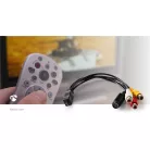 video Grabber | USB 2.0 | 480p | A / V kábel / Scart / Szoftver / USB Hosszabbító Kábel