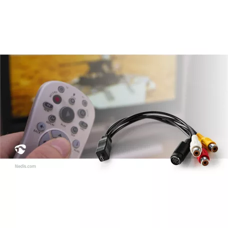 NEDIS videó digitalizáló video Grabber | USB 2.0 | 480p | A / V kábel / Scart / Szoftver / USB Hosszabbító Kábel analógból digitalis jel készítő