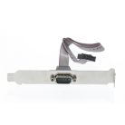 Soros Adapter D-SUB 9-Pólusú Dugó - IDC 10-Pólusú Fém