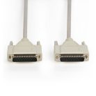 Soros Kábel D-SUB 25-Pólusú Dugasz - D-SUB 25-Pólusú Aljzat 3.00 m Elefántcsont