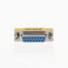 Soros Adapter D-SUB 15-Pólusú Aljzat - D-SUB 15-Pólusú Aljzat Fém