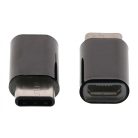 USB 2.0 Adapter USB-C Dugó - USB Micro B Dugó Fekete