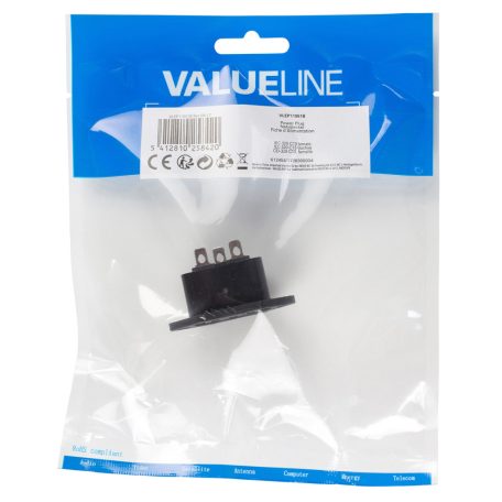 Tápcsatlakozó Aljzat Fekete