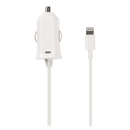 Autós Töltő 2.1 A Apple Lightning Fehér