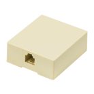 Telecom Csatlakozó RJ11 Aljzat Elefántcsont