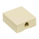 Telecom Csatlakozó RJ11 Aljzat Elefántcsont