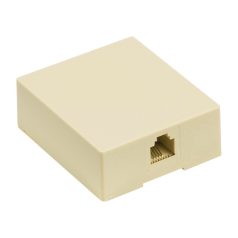 Telecom Csatlakozó RJ11 Aljzat Elefántcsont