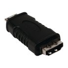 Nagy Sebességű HDMI Adapter Ethernettel HDMI Mini Dugasz - HDMI Aljzat Fekete
