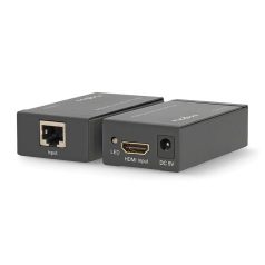   HDMI ™ Hosszabbító | Cat6-on keresztül | 60.0 m-ig | 1080p | 1.65 Gbps | Fém | Antracit