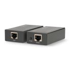 HDMI ™ Hosszabbító | Cat6-on keresztül | 60.0 m-ig | 1080p | 1.65 Gbps | Fém | Antracit