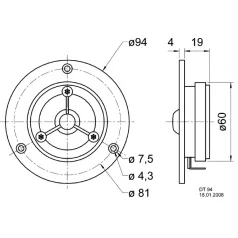   DT 94 - 8 Ohm - 20 mm (0,8") polikarbonát HiFi meghajtó