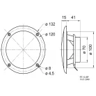 FR 10 WP - 4 Ohm (fekete) - Sósvízálló 10 cm-es (4") teljes körű meghajtó
